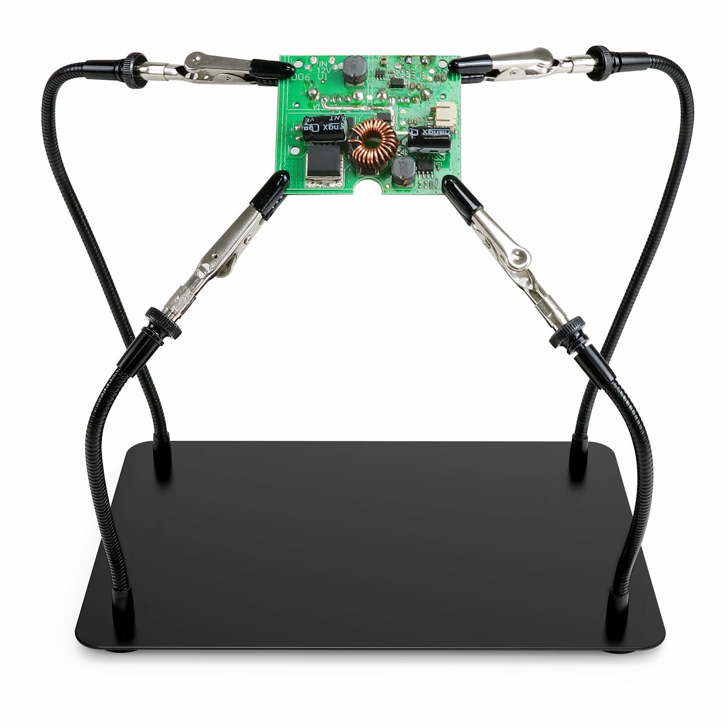 XYK Helping Hands Soldering Station, Soldering Kit, Third Hand Soldering Tool 4 Flexible Arms Helping Hands for Electronic Repair Soldering Jewelry Crafts - Lightweight