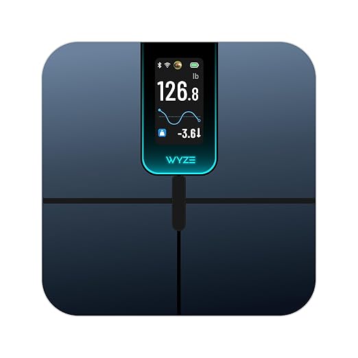 Wyze Scale Ultra Smart Scale with 4.3" Color Display - Digital Scale for Body Weight BMI Muscle Mass, Heart Rate Monitor, ...
