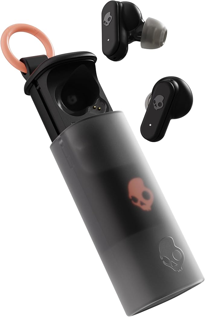 Skullcandy Dime Evo Wireless Earbuds, Bluetooth Headphones, Noise Isolating Fit, Up to 36 Hours Battery, Microphone for iP...