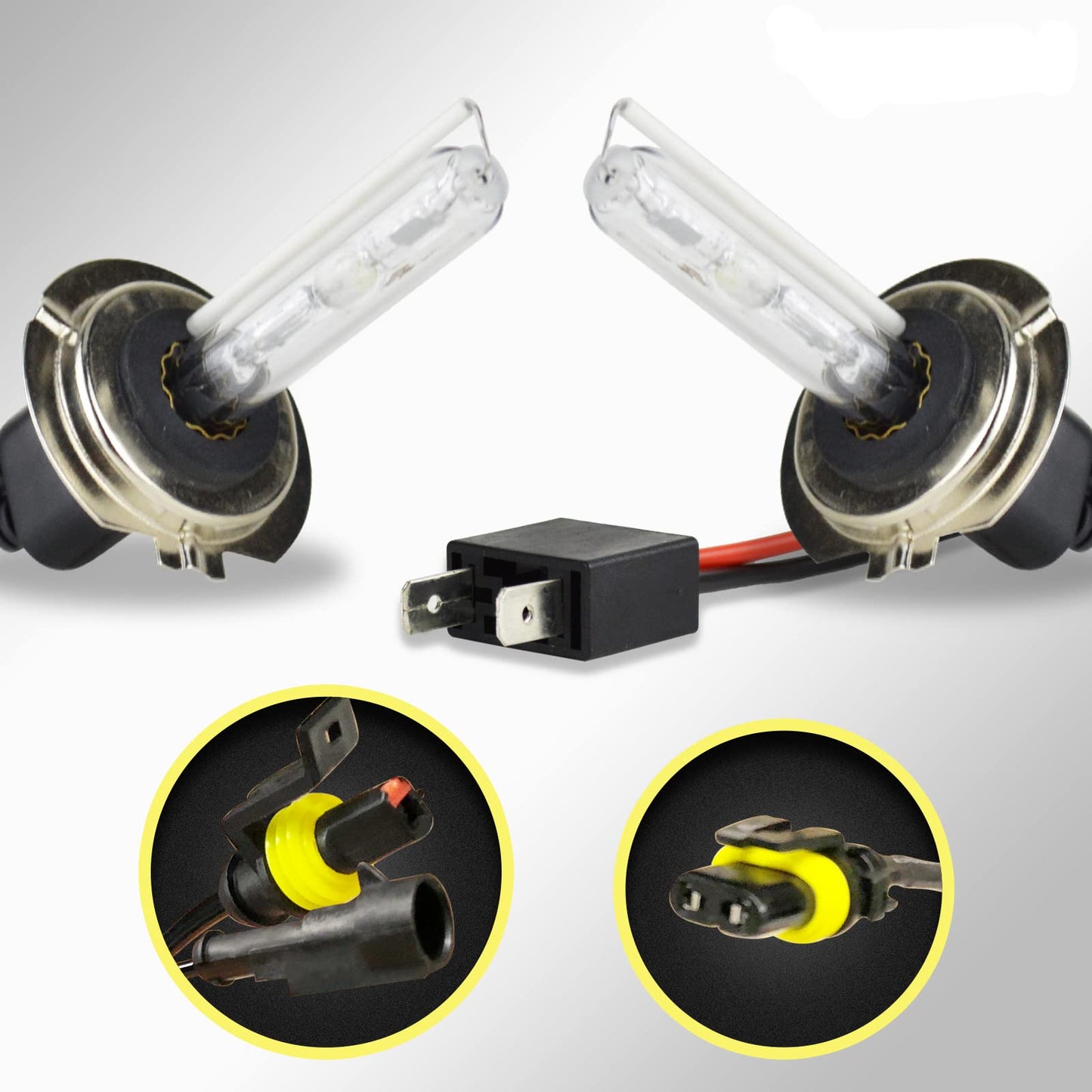 Innovited HID Xenon H7 Replacement Bulbs - 6000K Diamond White - 1 Pair