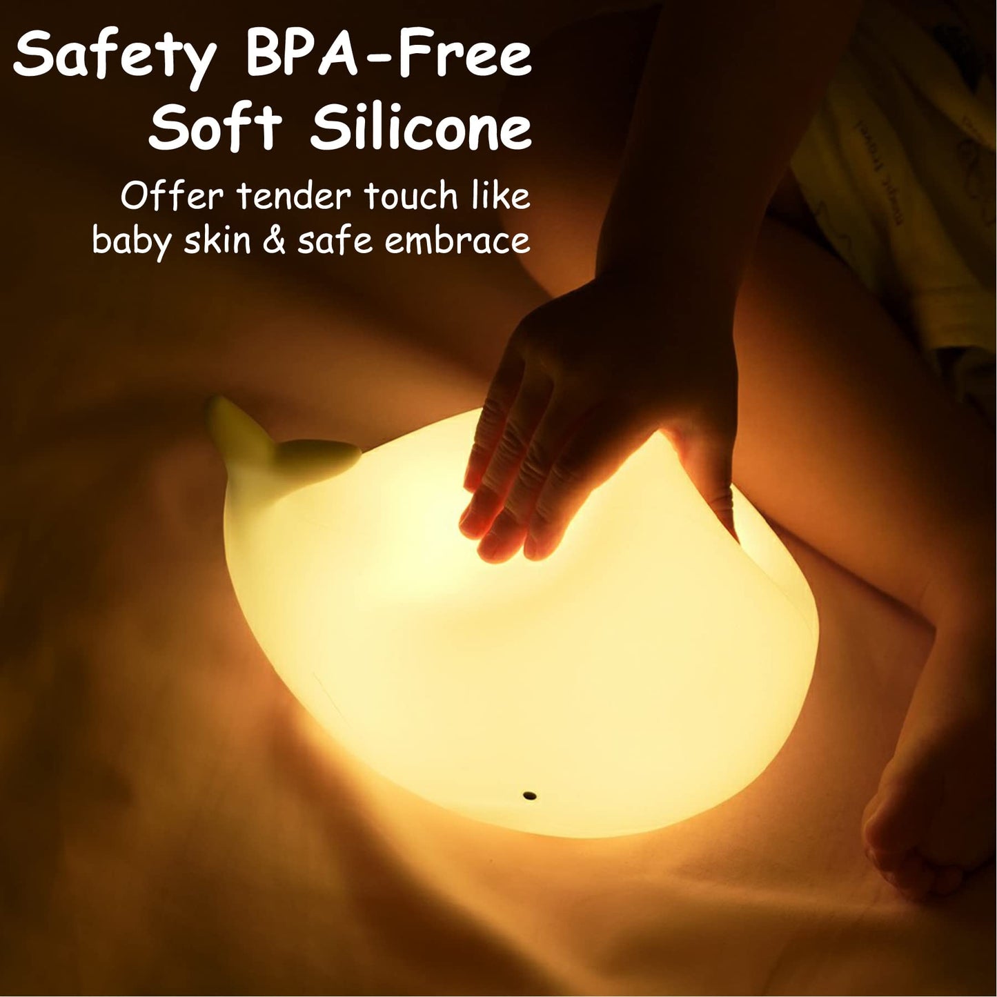 Tripro Whale Silicone Nursery Night Light Beach Room Decor Desk Lamp Toys Bedroom Decorations Gifts For Toddlers Girls And Boys  Baby Kids Teens