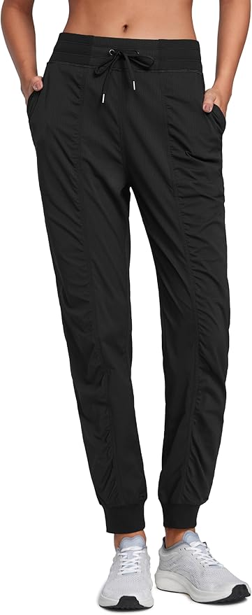 CRZ YOGA Lightweight Workout Joggers for Women 26"/28.5"/30.5" - Outdoor Running Casual Pants with Pockets