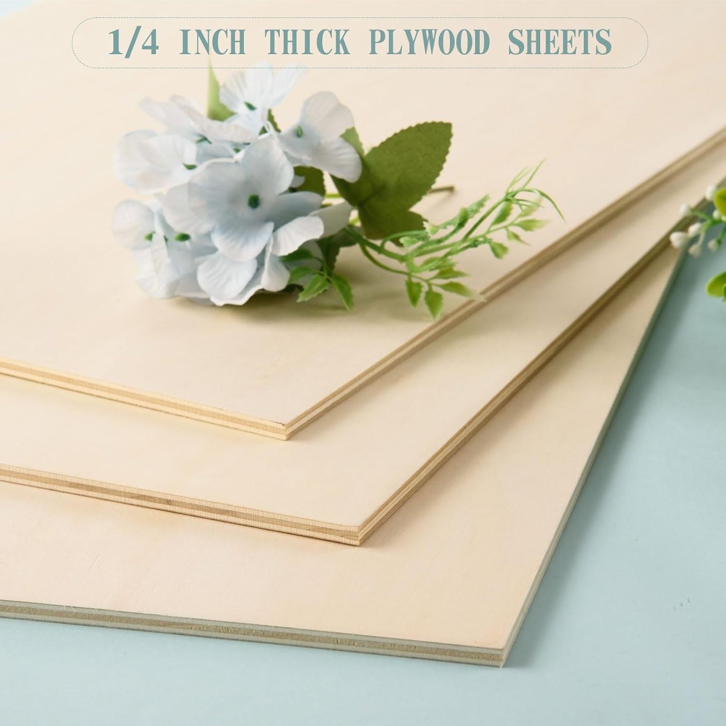 12 Pack 12 x 24 x 1/4 Inch-6mm Thick Basswood Sheets for Crafts Unfinished Plywood Sheets Rectangular Wood Panel Boards for DIY Laser Project, Wood Burning, Engraving, Architectural Models, Staining