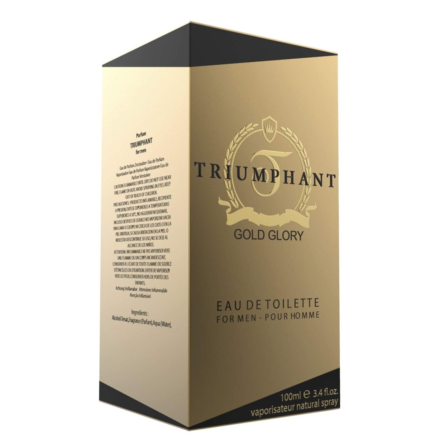 TRIUMPHANT GOLD GLORY MEN 3.3 Ounces Eau De Toilette Spray BY NUPARFUMS