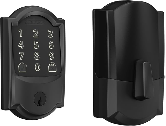 Schlage Encode Smart WiFi Deadbolt Lock for Front Door - Keyless Entry with App or Touchscreen - Works with Alexa, Hey Goo...