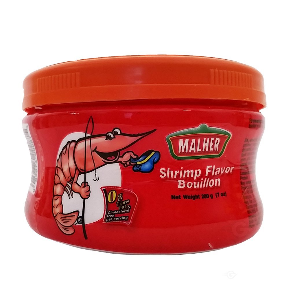 Malher Shrimp Bouillon - Consome de Camaron, Pack of 18, 7 oz Each - Flavorful Seafood Stock for Cooking