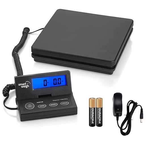 Smart Weigh Digital Postal Shipping Scale, 110lb/50kg to 0.1oz/2g Precision, Hold Function, Separate Wall-Mount Screen, AC...