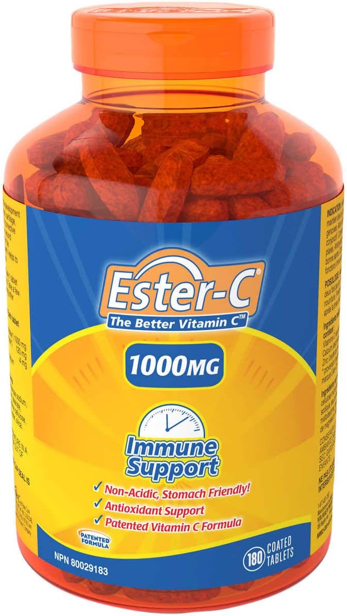 Ester-C 1000 mg with Zinc, 180 tablets