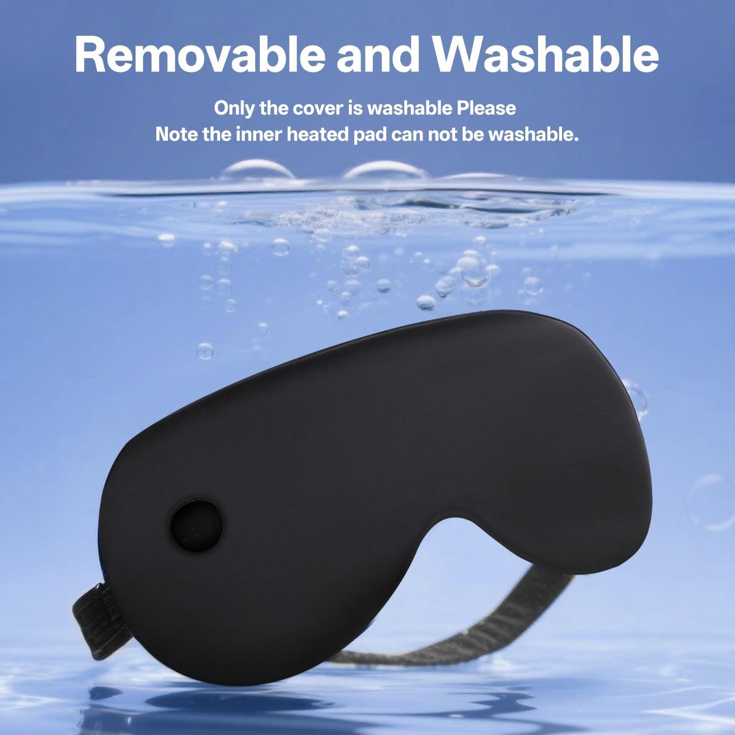 Cordless Heated Eye Mask for Dry Eyes, Electric Warm Compress for Fast Eye Relief, Rechargeable USB Heat Relax Mask for Sleep, Blepharitis & Stye Relief