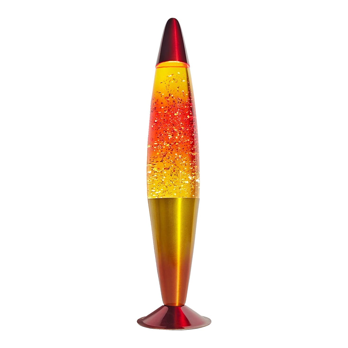 16 Inch Rainbow Glitter Lamp with 2 Bulbs, Sunset Lamp Sunrise Lamp, Night Light Mood Lighting for Adults, Home Room Office Deco