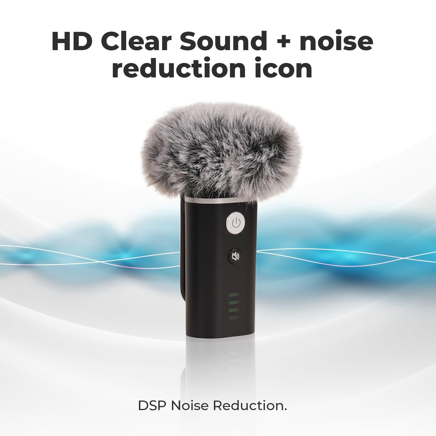 Winbridge Wb006 Upgraded Wireless Voice Amplifier - Bluetooth Lapel Microphone With Speaker, Windproof Foam Compact & Portable,