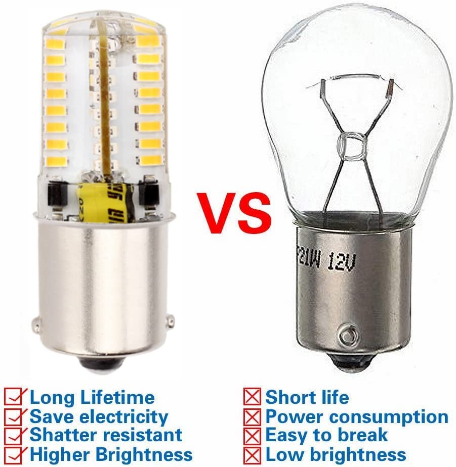 Ba15S 1156 P21W Led 12V Ac/Dc 6W Low Voltage Bulbs  1141 S8 Single Contact Bayonet Base  3000K Warm White  For Landscape Lighting  Rv  Camper  Outdoor Path Lighting Deck Lighting. (Pack Of 4)