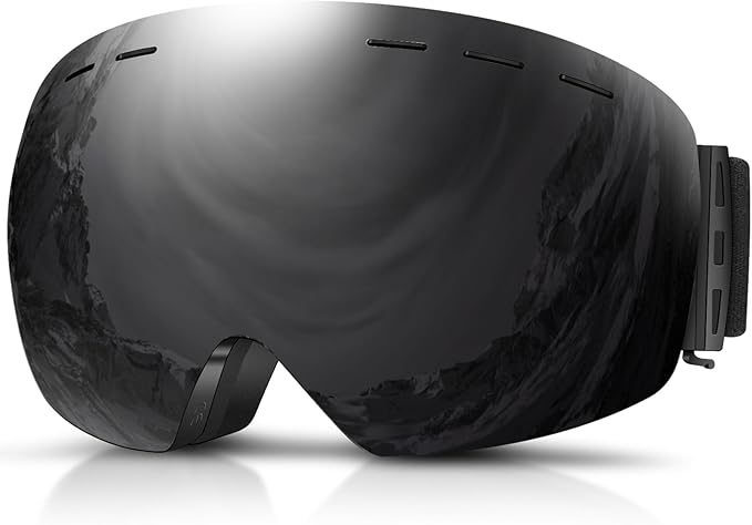 DADA-PRO Ski Goggles Men Women Snowboard Goggles Over Glasses OTG Anti Fog Snow Goggles Frameless 100% UV Protection