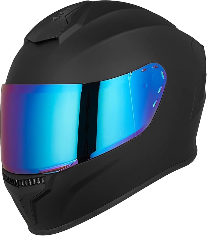 AUBOA Full Face Motorcycle Helmets for Adults Men and Women DOT Street Bike Racing Helmet with Tinted Visor Model MD-813