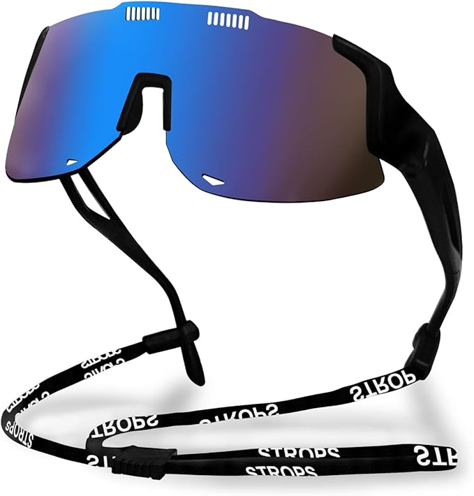 TURVSTPC Sport Running Sunglasses for Women Men, Professional Cycling Glasses Mens Sunglasses Wrap Around Uv400 Protection