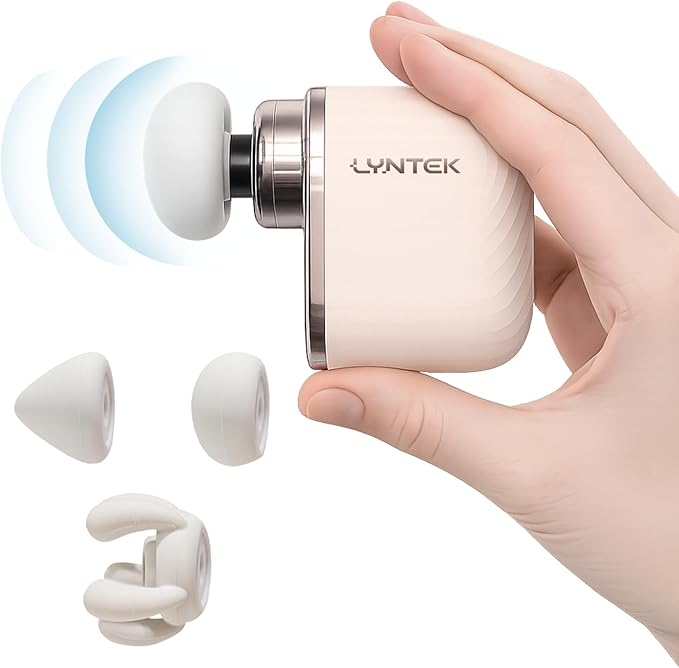 LYNTEK Mini Massage Gun - Small Handheld Muscle Massager with Percussion Deep Tissue, 5 Adjustable Vibration Frequency & 3...