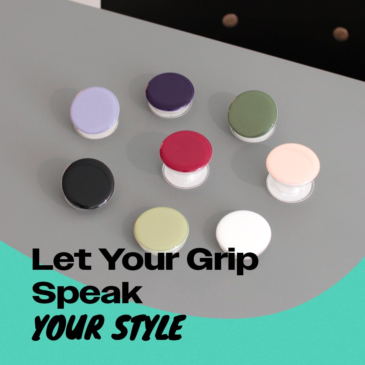 Onthegrip Cute Solid Macaron Color Round Shape Collapsible Mobile Phone Grip Stand Holder For Smartphone Tablet Cell Phone Acces