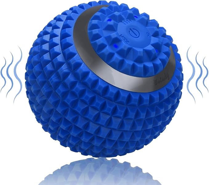 Wolady Vibrating Massage Ball 4-Speed High-Intensity Fitness Yoga Massage Roller, Relieving Muscle Tension Pain & Pressure...