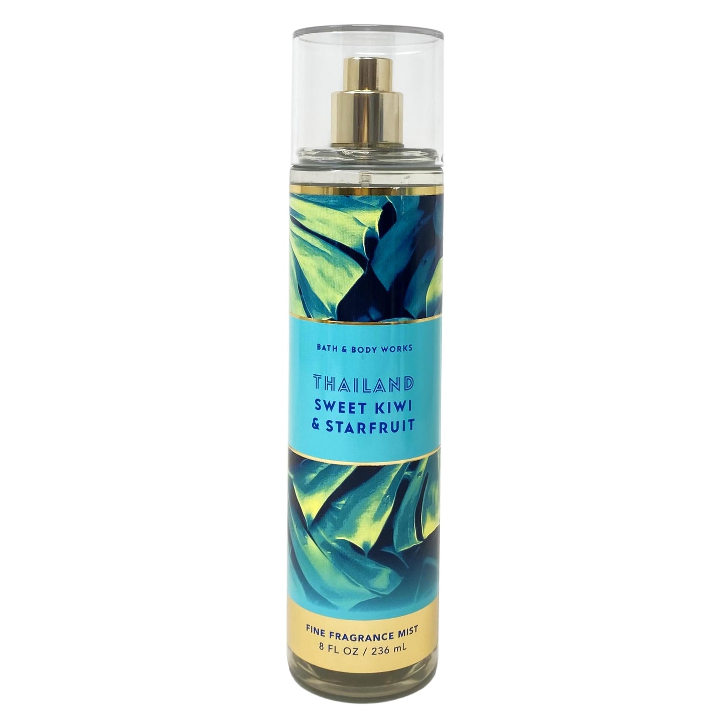 Bath & Body Works Thailand Sweet Kiwi & Starfruit 3 Pack Fine Fragrance Mist Set with an Aloe Vera Bar Soap - Full Size