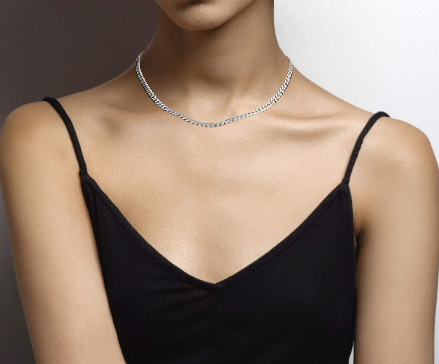 Miabella Solid 925 Sterling Silver Italian 5mm Diamond Cut Cuban Link Curb Chain Necklace for Women Men, Made in Italy (16 Inche