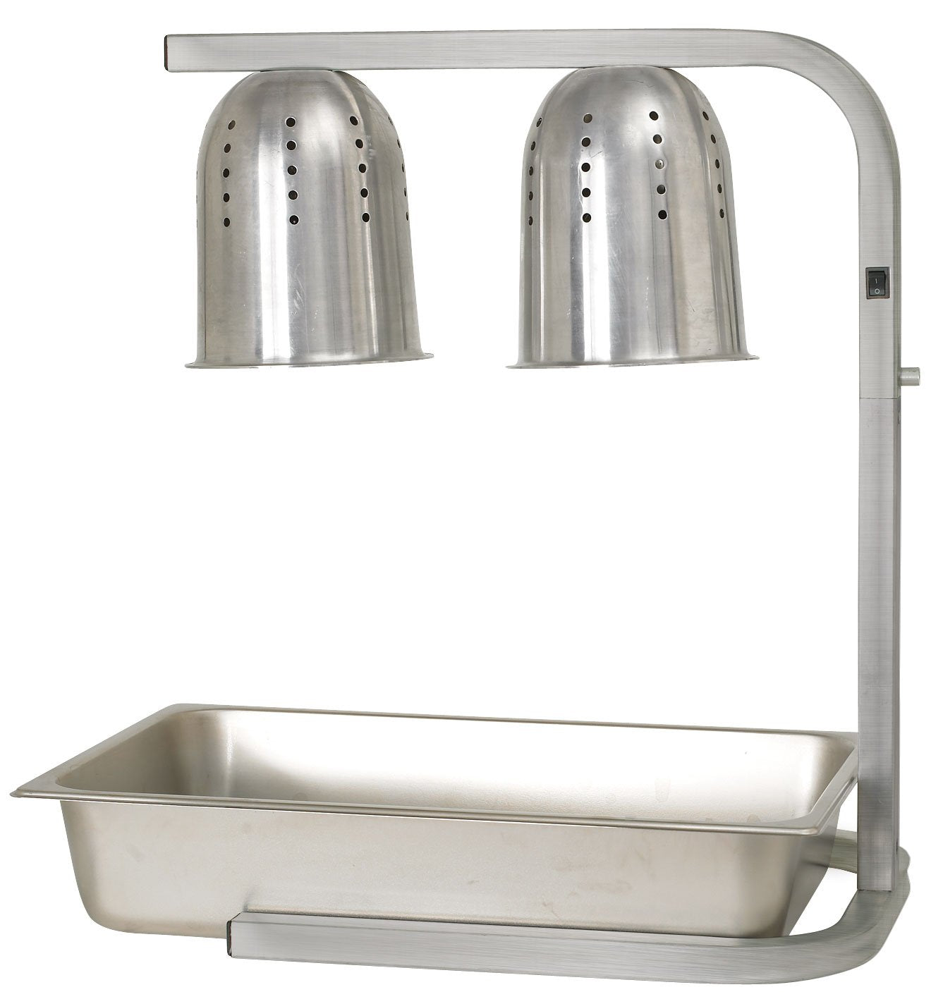 Winco Bulb Professional Free Standing Heat Lamp, Twin,Aluminum