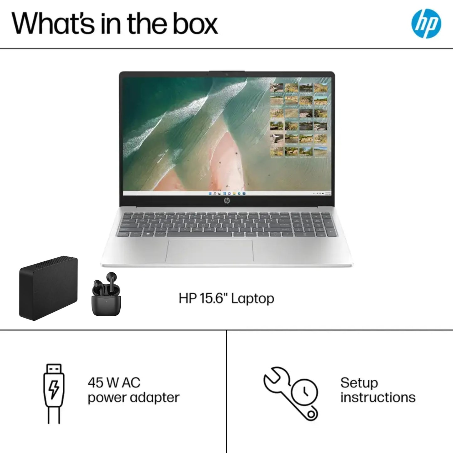 Hp 255 Essential Touchscreen Laptop, Intel 6-Core I3 Processor, 64Gb Ram, 2Tb Ssd Storage, Hdmi, Windows 11 Home With Bluetooth