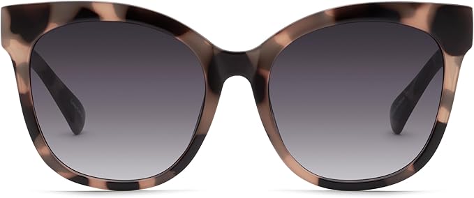 Quay - Women's Sunglasses, Cat Eye Lenses with UV Protection, Oversized Sunglasses (It's My Way, Milk Tortoise Smoke)