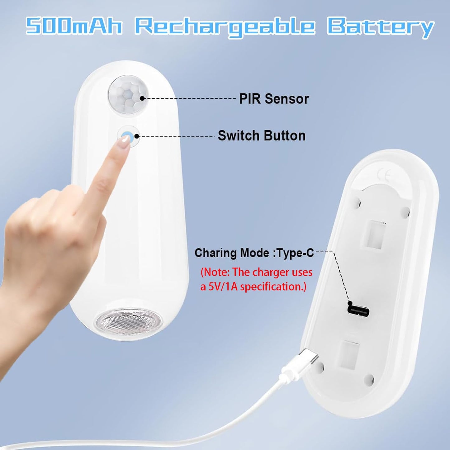 Toilet Light Motion Sensor  8 Colors Changing Rechargable Led Night Light With Star Projection Light  Toilet Bowl Night Light For Bathroom  Funny Gift For Family And Friends (1 Pcs)