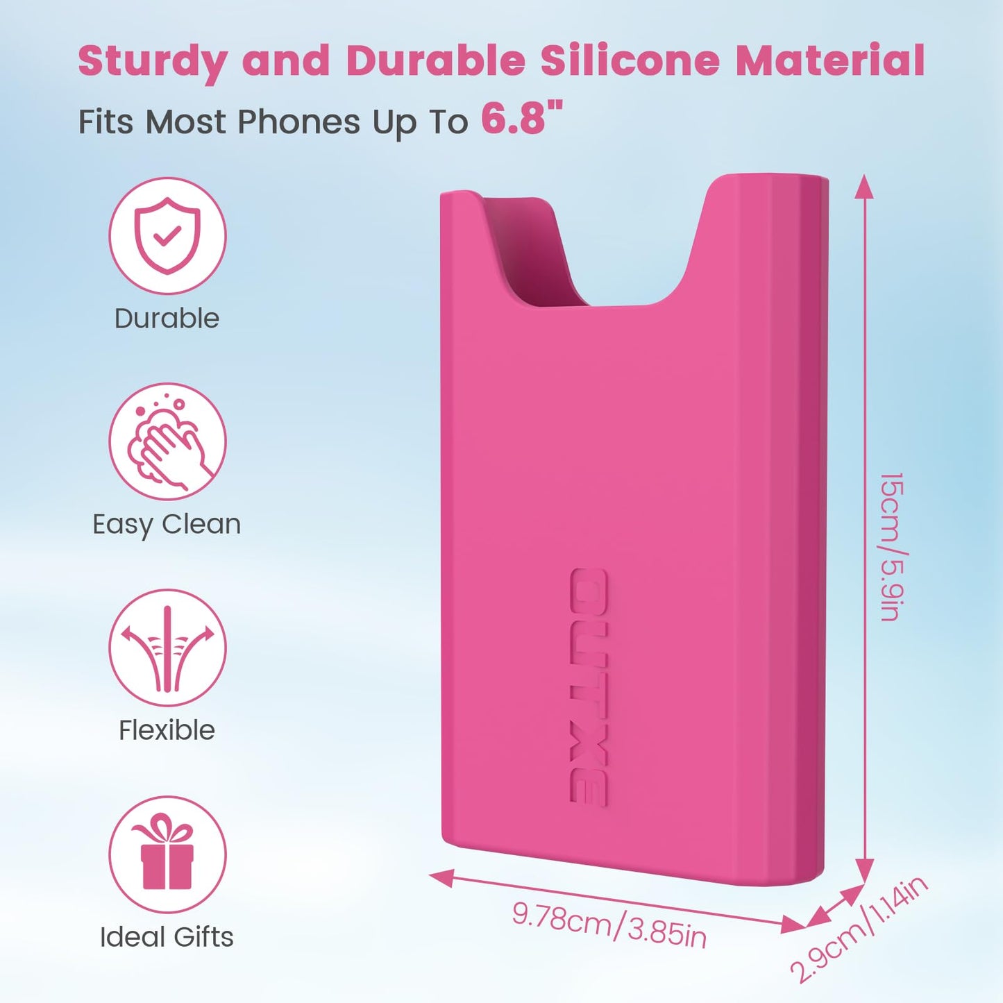 Outxe Silicone Phone Holder For Bogg Bag, Phone Case Holder Charms Accessory Compatible With All Bogg Bags, Cell Phones Holder F