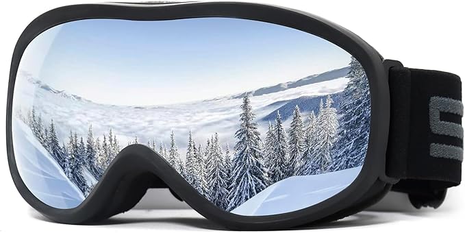 SPOSUNE Kids Ski Goggles, Kids Snowboard Goggles OTG Anti-Fog Snow Goggles for Boys Girls Youth Age 5-14