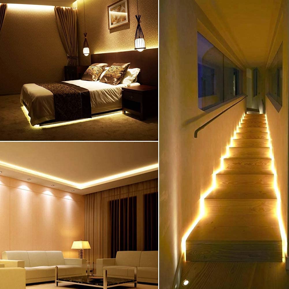 Gupup Neon Light Strip, 16.4Ft Flexible Waterproof Silicone Rope Lights, Gold, Model Wfds202213, Indoor & Outdoor Use