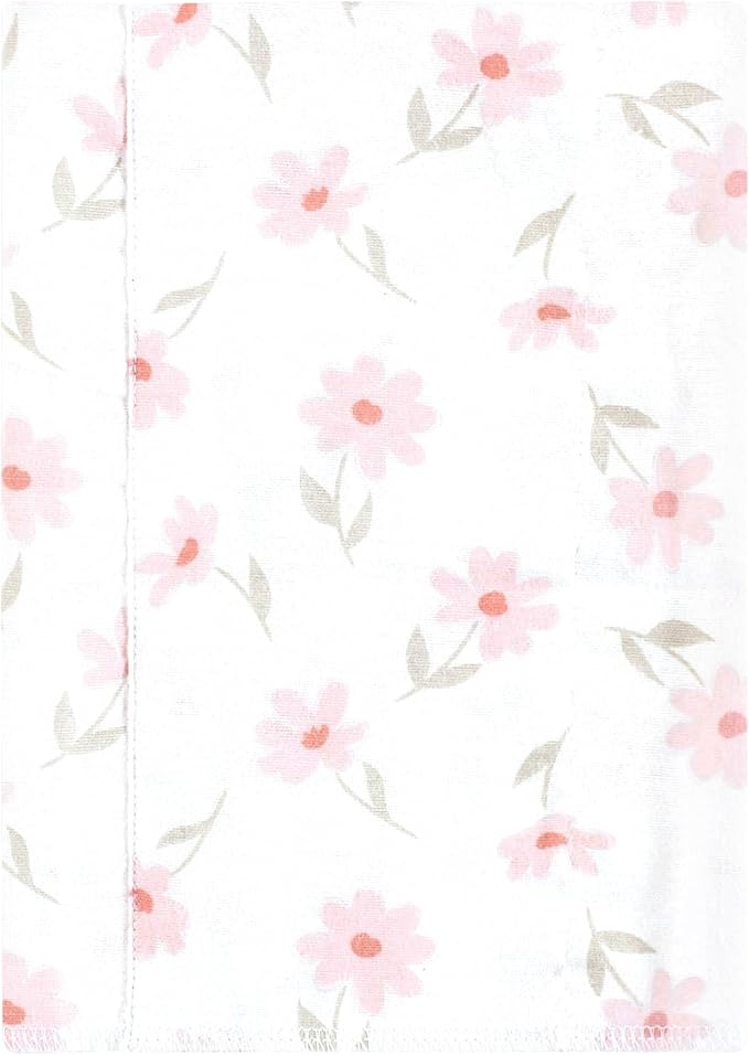 Luvable Friends Hudson Baby Flannel Burp Cloths 4pk, Sweet Honeycomb Pink