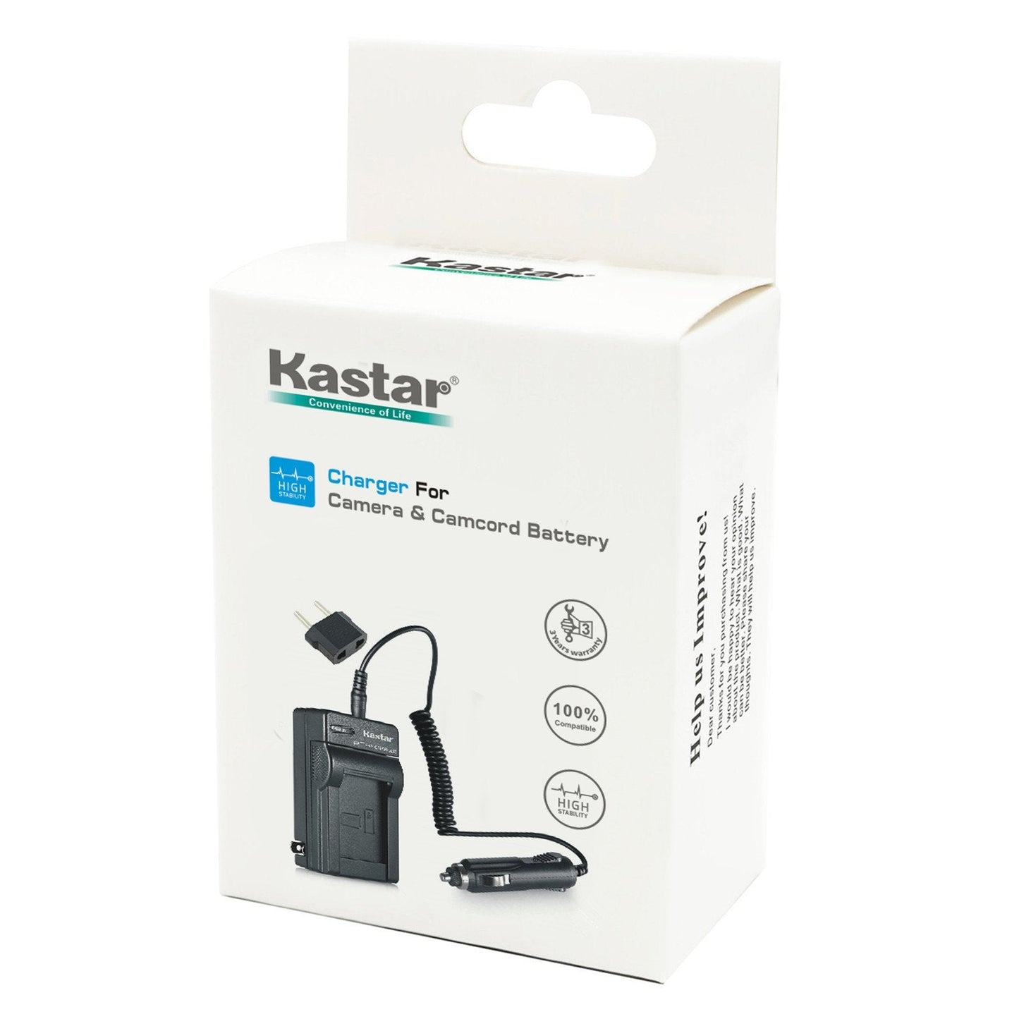 New Battery Charger For Sony Cybershot Dsc-W55 7.2 M.P. Mega Pixels Dsc-W70 Dsc-W90 Np-Bg1 + Car Plug