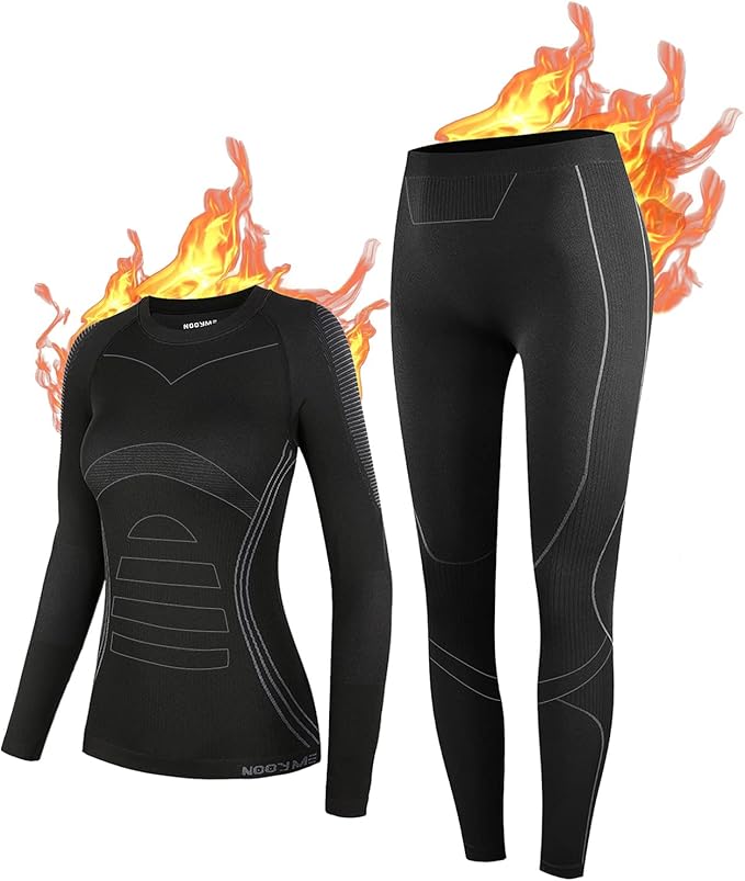 NOOYME Thermal Underwear Base Layer Long Johns for Cold Weather