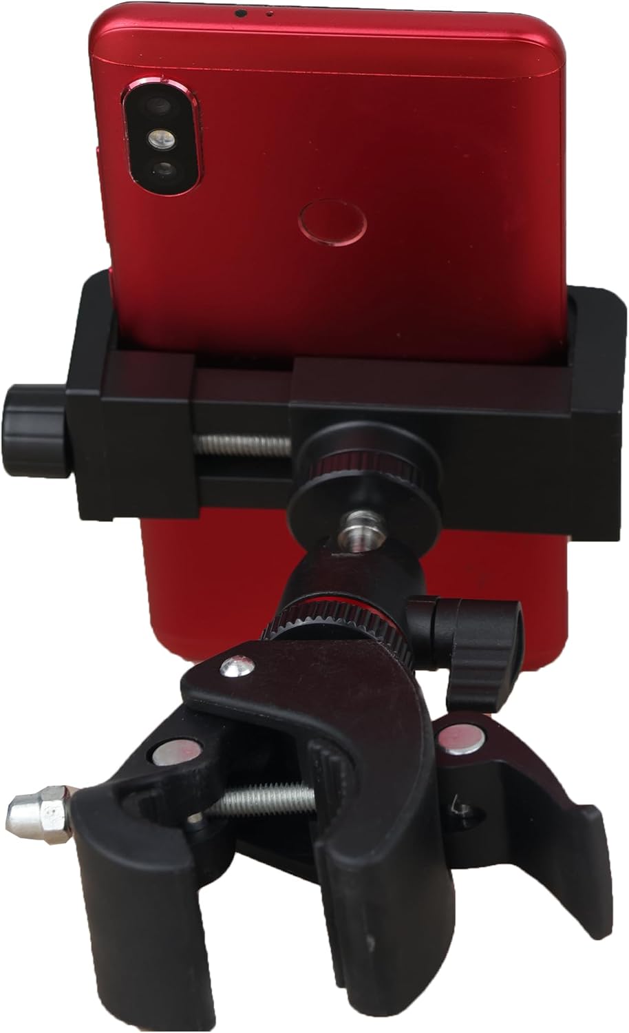 Phone Holder with Clamp for Golf Cart Universal Phone Mount Holder for Bicycle, Wheelchair, Stroller Mic Stand Phone Holder