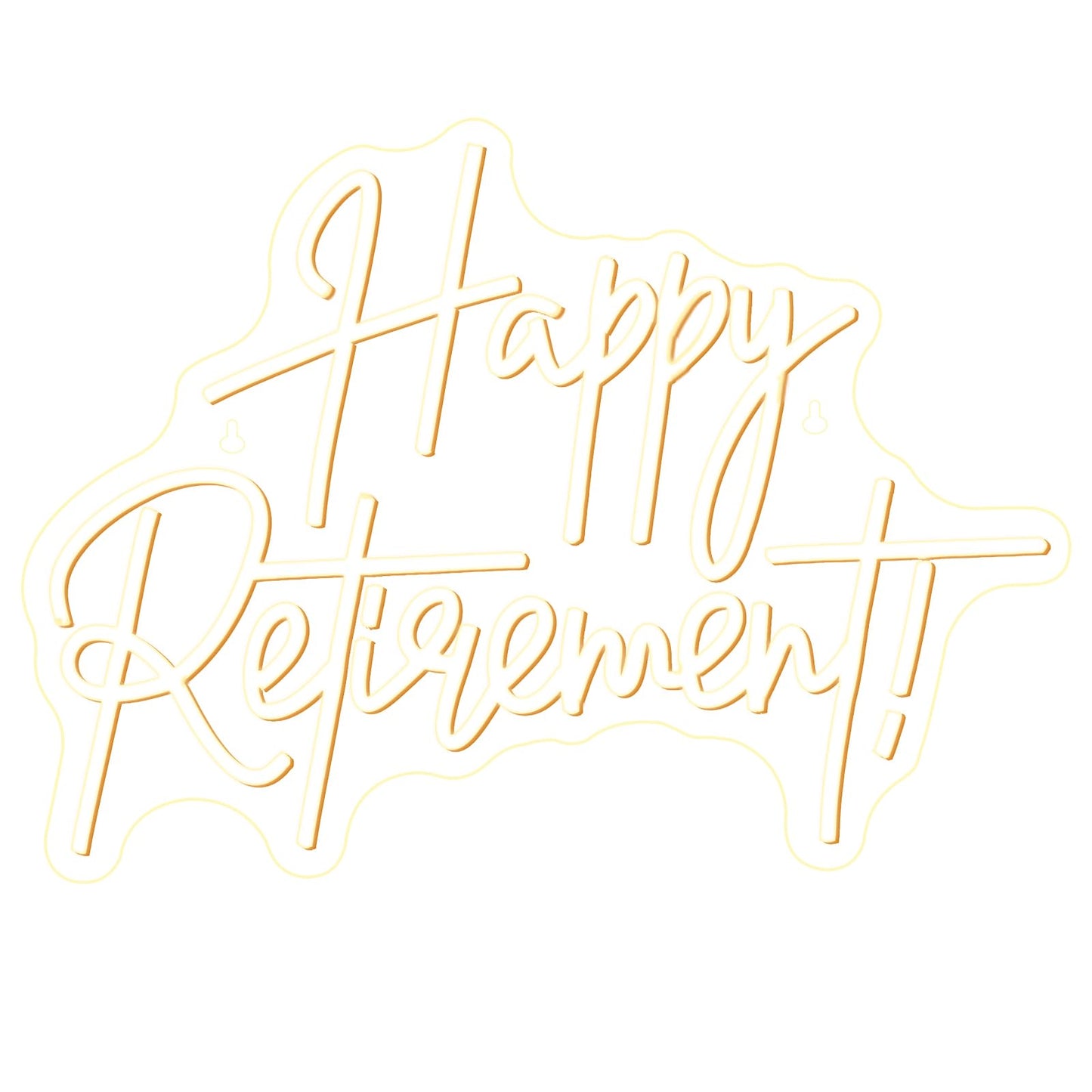 Looklight Happy Retirement Neon Sign Dimmable Neon Signs For Wall Decor Led Lights For Birthday Party Room Bedroom Decoration Celebrating Retirement Gifts Usb Powered 16.54X12.09In