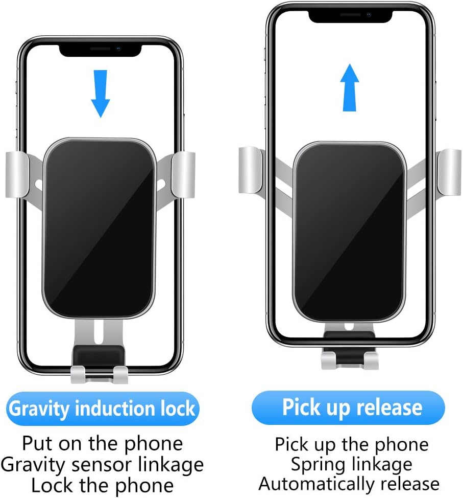 LUNQIN Car Phone Holder for Volkswagen Golf GTI 2015-2021 & VW Golf R 2015-2021 MK7 MK7.5 Hatchback Auto Interior Accessories Best Cell Phones Mount Cellphone Mobile Cradle Charging Navigation Bracket