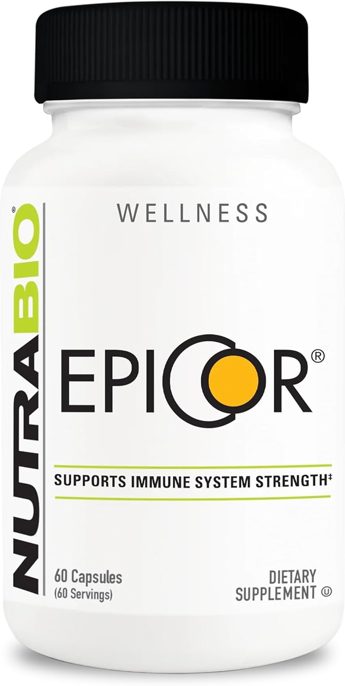 NutraBio – Epicor Multi Vitamin – Prebiotic – Antioxidant Support – Independent Lab Tested - 500mg – 60 Vegetable Caps