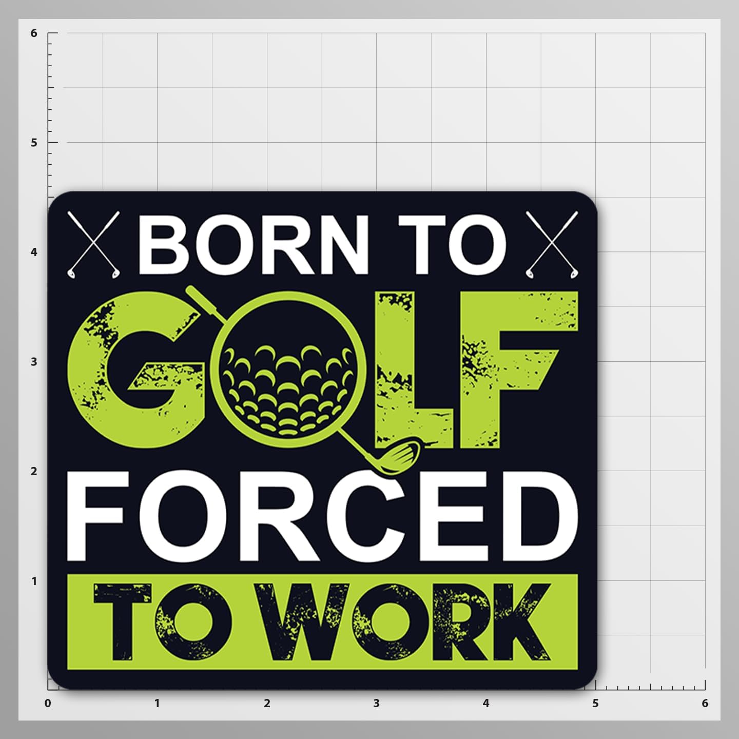 Funny Golf Stickers – Choose from 10 Humorous Designs – Durable Waterproof Vinyl Decals for Cars, Golf Carts, Laptops, Windows, Bumpers & More – 5 Inch (Born to Golf)