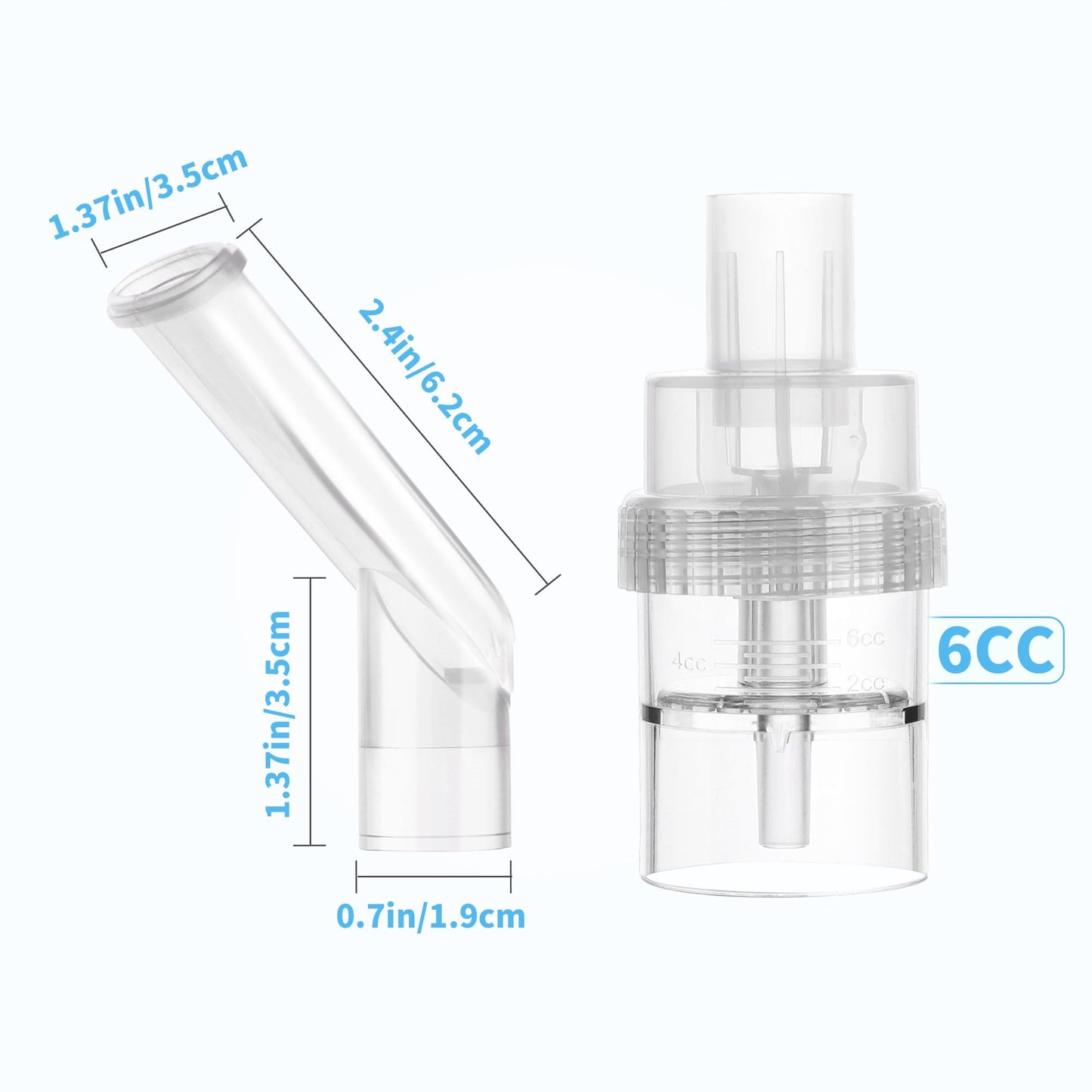 Nebulizer Kit Nebulizer Mask for Adults and Kids Transparent