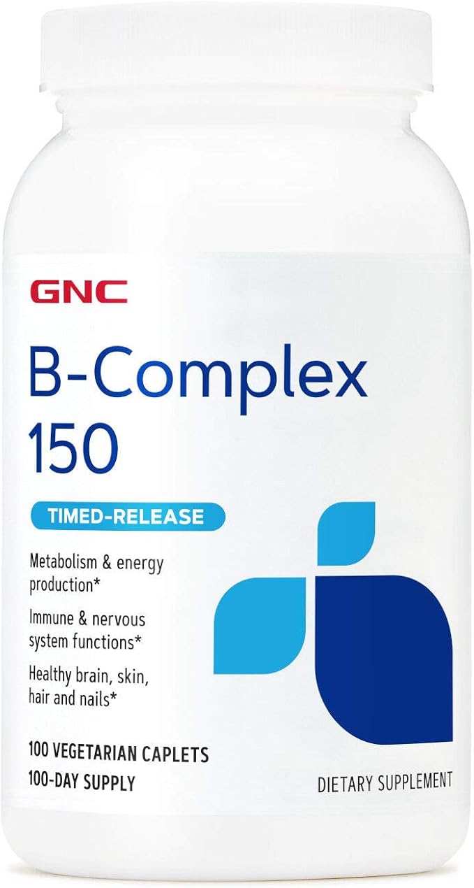 GNC B-Complex 150 | Metabolism & Energy Production | Timed-Release | 100 Count