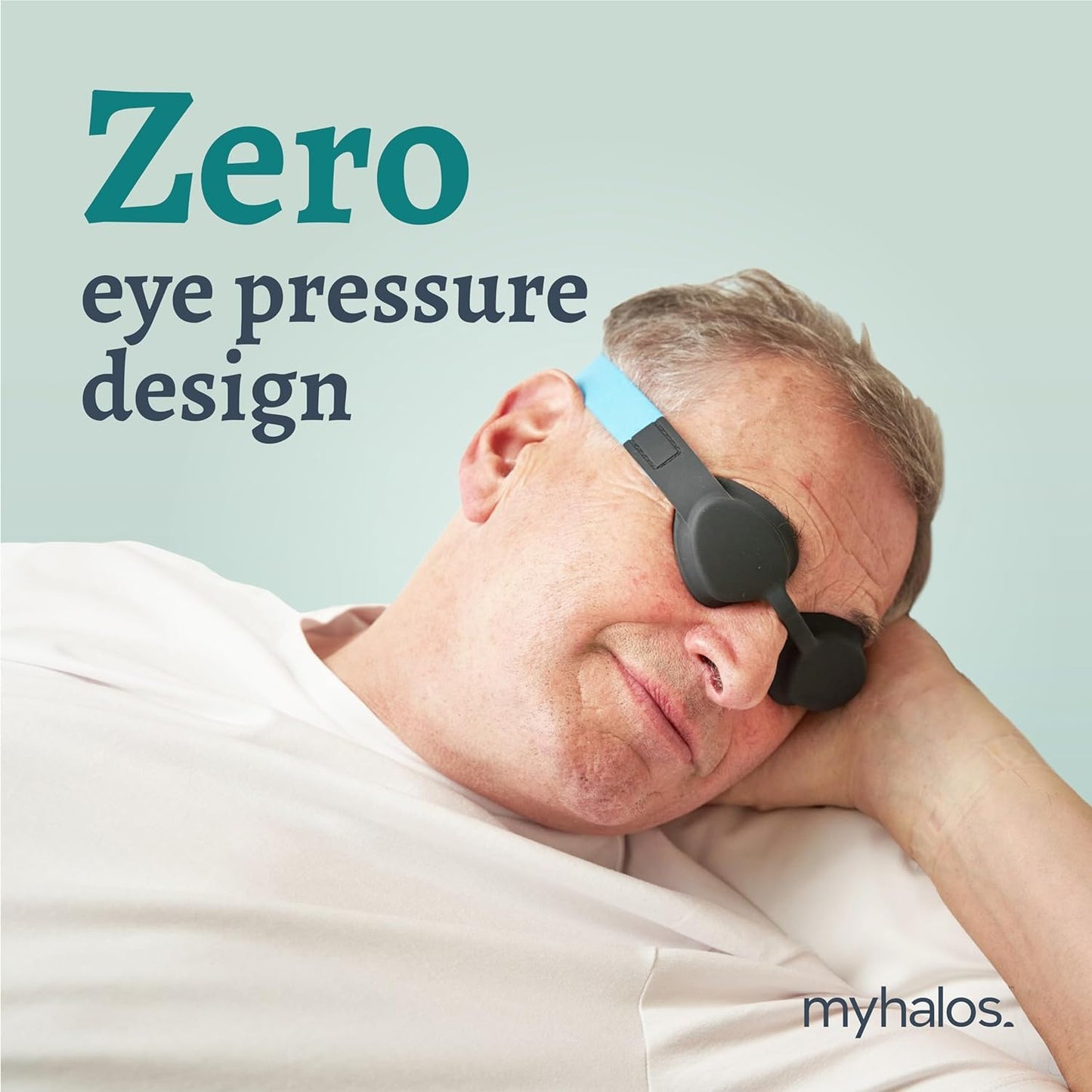 MyHalos® Moisture Chamber Glasses for Dry Eyes - Sleep Mask for Dry Eyes - Reusable & Soft - Hydrating Sleeping Mask & Moisture Goggles for Men and Women - Patent Pending