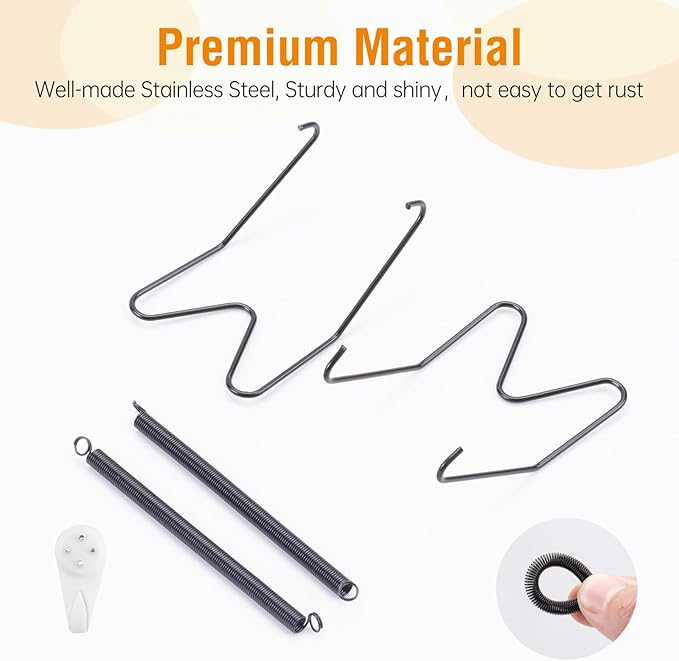 4 Pack Plate Hangers for The Wall, Suitable for 9-11 inch Art Plate, Stainless Steel Invisible Heavy Duty Wire Plate Holder with Wall Hooks, Plate Hangers for Displaying Plates, Platter, Dish, Black