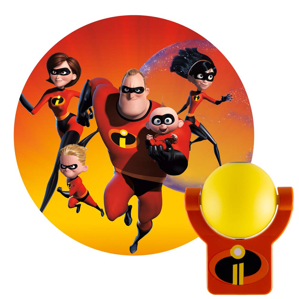 STAR WARS Projectables Incredibles 2 LED Night Light, Dusk-to-Dawn Sensor, Red, Model 41247, Ideal for Bedroom, Nursery, or Bathroom