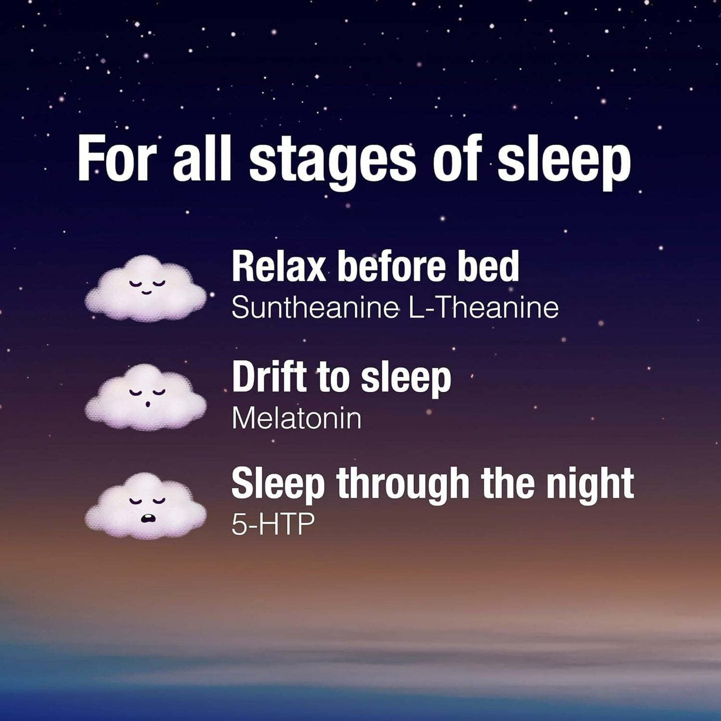 Natural Factors Tranquil Sleep Extra Strength - Calm Sleep Health Supplement - Relaxation Support Supplement with Melatonin & 5-HTP - 60 Chewable Tablets (60 Servings)