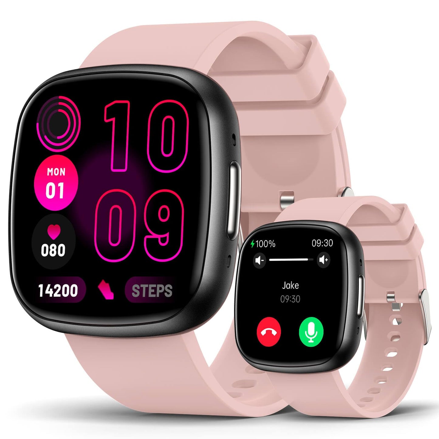 Smart Watch for Women, 1.72" Super Retina HD Display, Fitness Watch with with Sleep Stress, 24/7 Heart Rate HRV Spo2 Monitor, 135 Sports Modes Fitness Tracker, Waterproof Square Watch for Android iOS