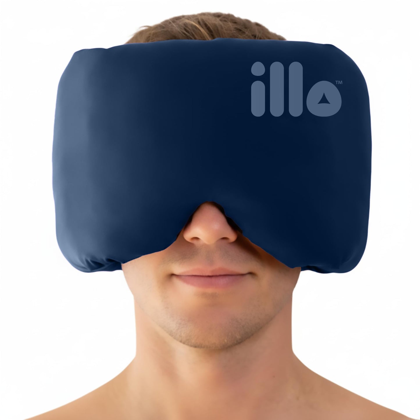 illo Wearable Pillow Sleep Mask | Soft Mulberry Silk Blackout Sleeping & Napping Eye Mask | Best for Home Bed, Work, Camping, Airplane, Side Sleeper | Reversible as Travel Neck Pillow | Women & Men