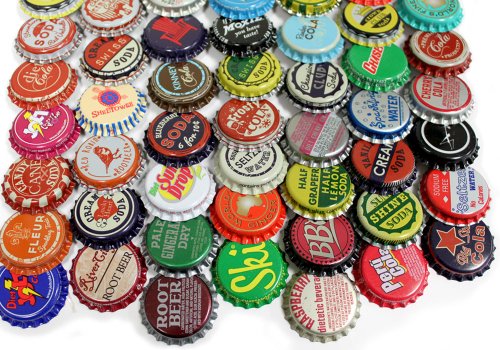 100 Vintage and Vintage Inspired Bottle Caps Random Mix