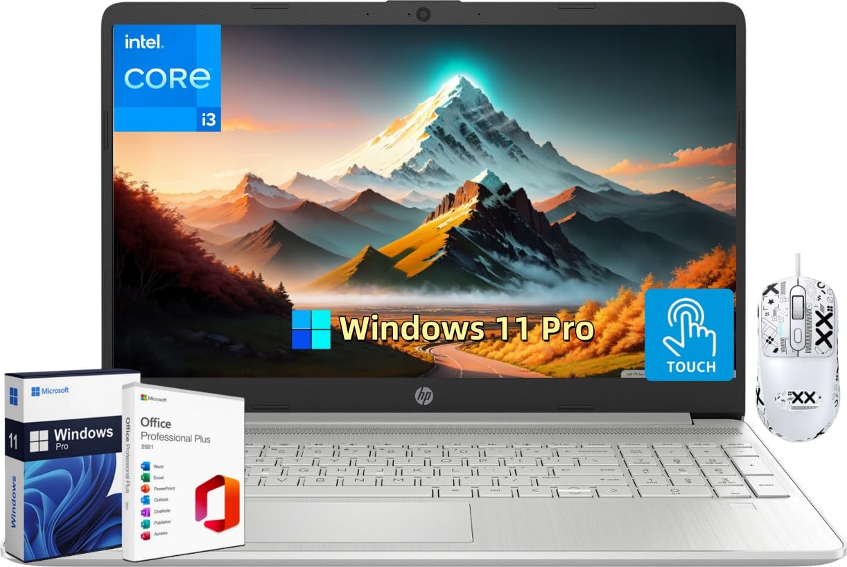Hp Touchscreen Laptop For Business, 15.6 Touch Screen, Intel I3-1215U(Up To 4.4Ghz), 16 Gb Ram, 1 Tb Ssd, Anti-Glare, Windows 11