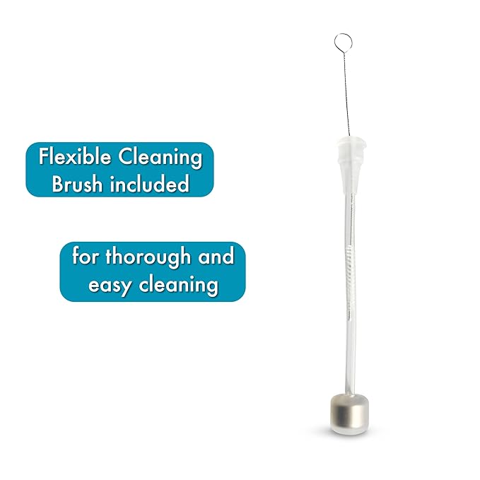 Straw Cup Conversion Kit for Comotomo Baby Bottles 2-Count, Food Grade Silicone Straw Nipples, All Silicone Weighted Straw, Bottle Handles and Cleaning Brush, BPA Free, 6+ Months (Straw Top, Green)